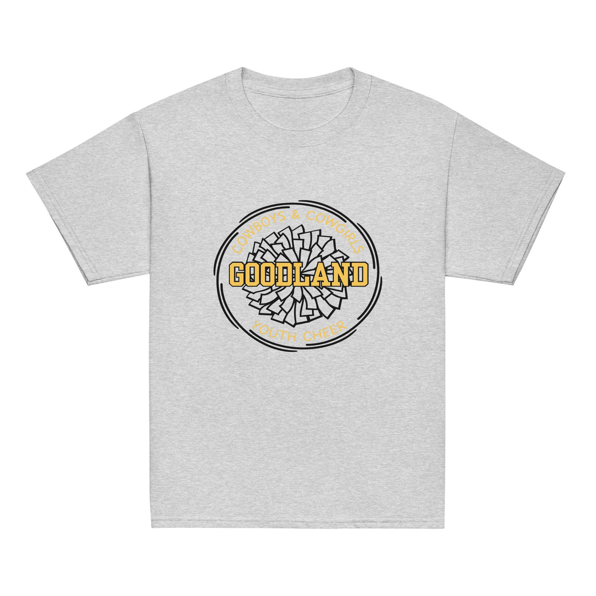 Classic | Youth T Shirt | Goodland Youth Cheer | Crest Logo