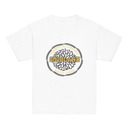 Classic | Youth T Shirt | Goodland Youth Cheer | Crest Logo