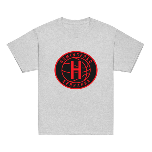 Classic | Youth T Shirt | Hemingford Bobcats | Badge Logo