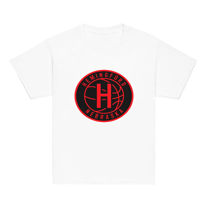 Classic | Youth T Shirt | Hemingford Bobcats | Badge Logo