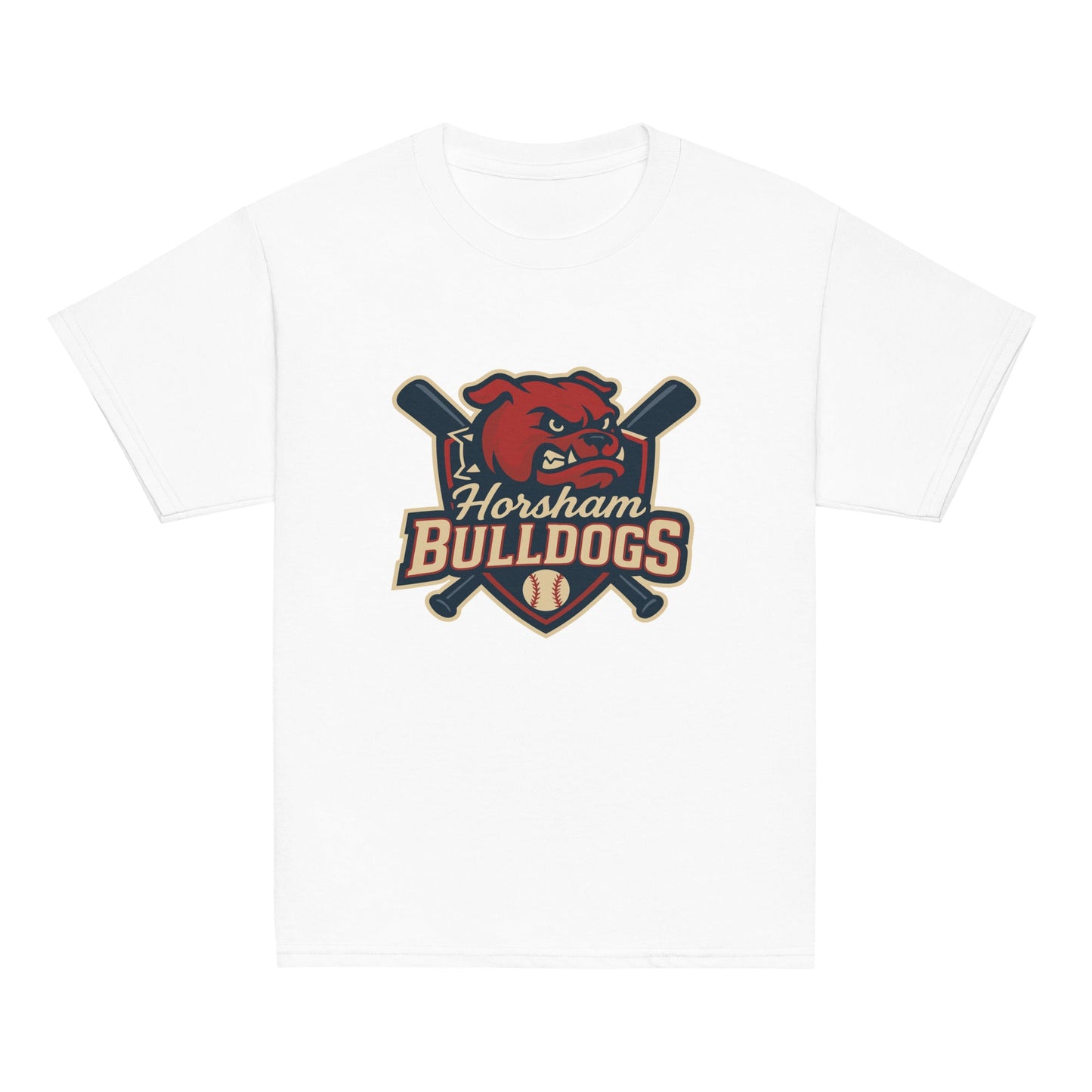 Classic | Youth T Shirt | Horsham Travel Baseball | Bulldogs Logo