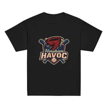 Classic | Youth T Shirt | Horsham Travel Baseball | Havoc Logo