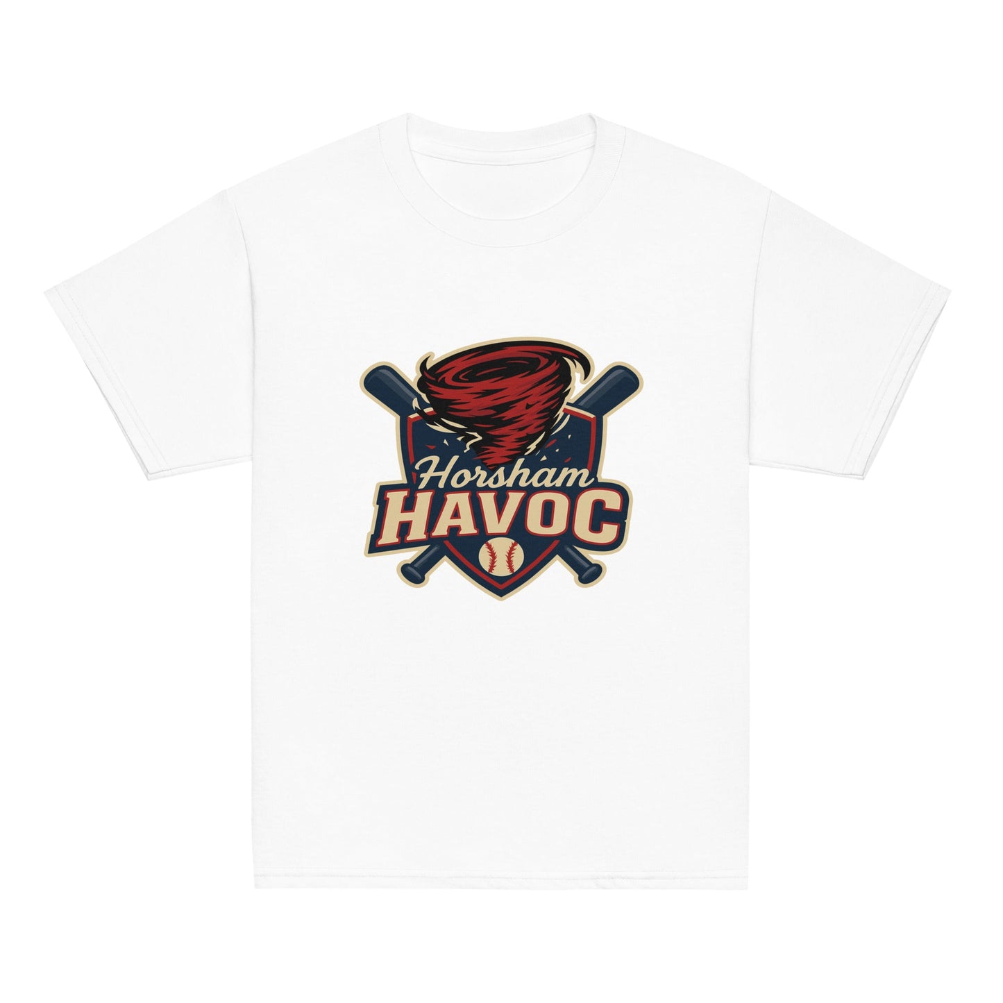 Classic | Youth T Shirt | Horsham Travel Baseball | Havoc Logo