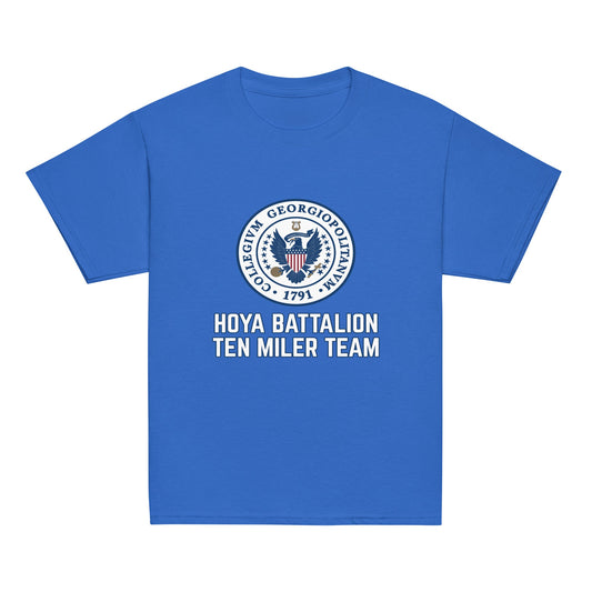 Classic | Youth T Shirt | Hoya battalion Ten Miler | Badge Logo