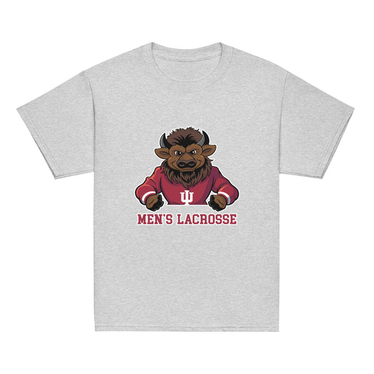 Classic | Youth T Shirt | Indiana University Lacrosse | Mascot Logo