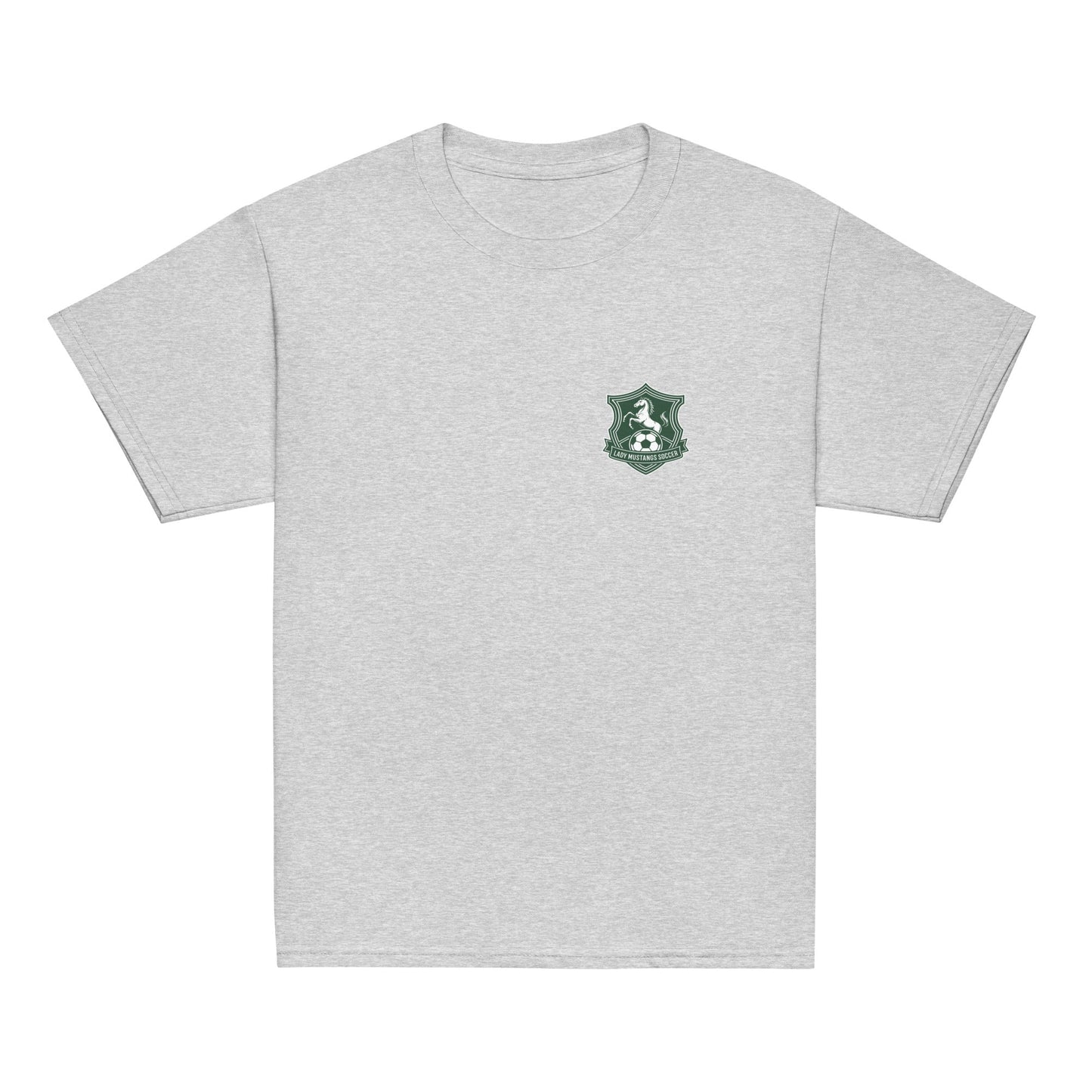 Classic | Youth T Shirt | JFK Memorial Lady Mustang Soccer | Pocket Logo