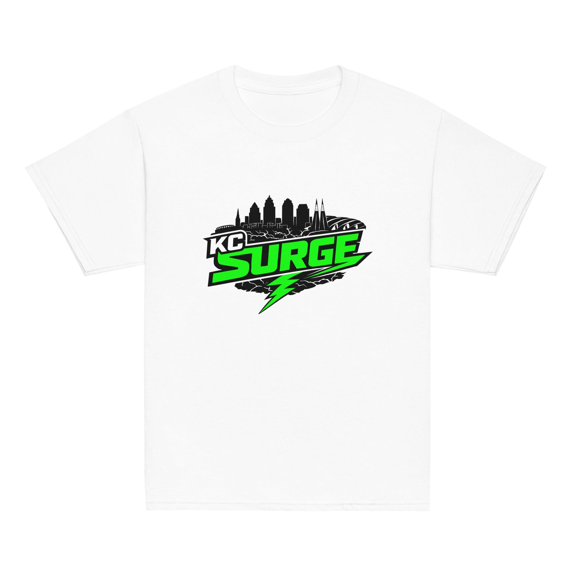 Classic | Youth T Shirt | Kansas City Surge | Neon Skyline Logo