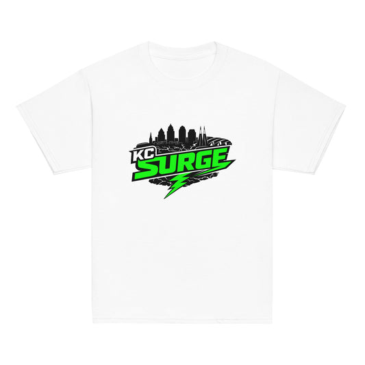 Classic | Youth T Shirt | Kansas City Surge | Neon Skyline Logo
