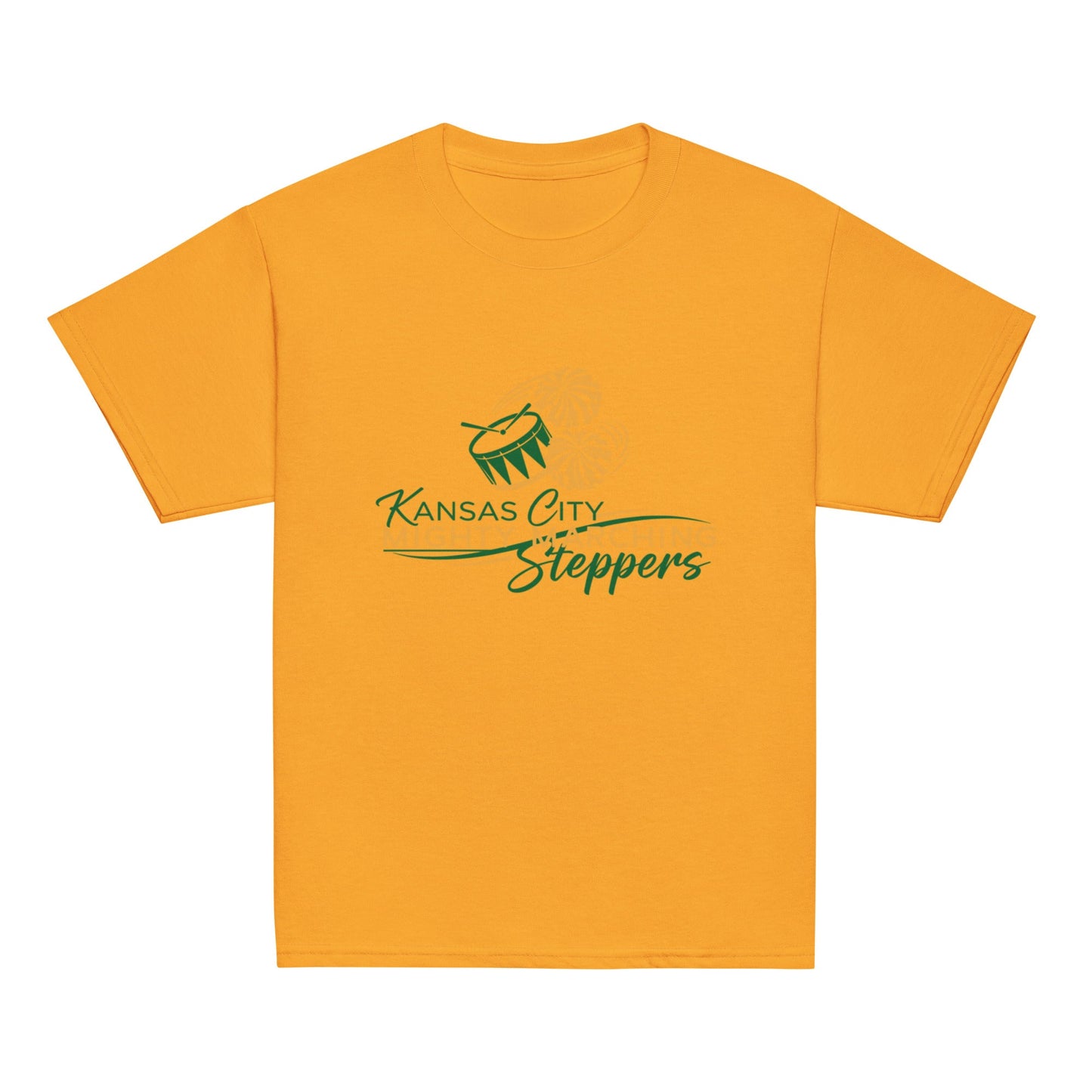 Classic | Youth T Shirt | KC Mighty Marching Steppers | Script Logo