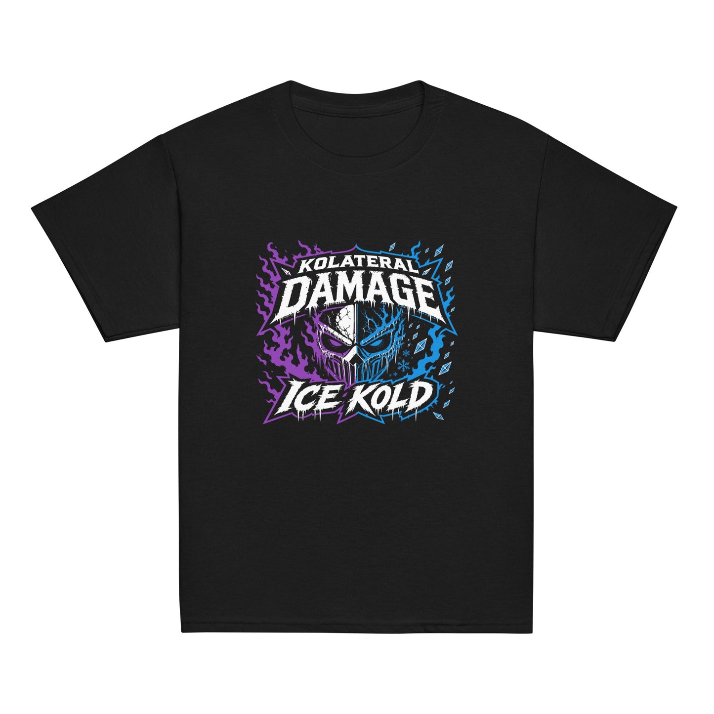 Classic | Youth T Shirt | Kolateral Damage E-Sports | Ice Kold Crest Logo