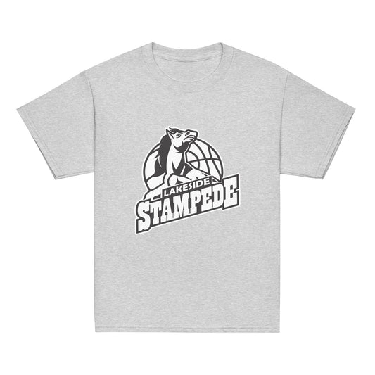 Classic | Youth T Shirt | Lakeside Stampede | Basketball Mascot Logo