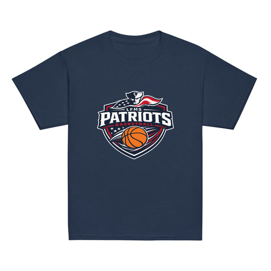 Classic | Youth T Shirt | LFMS Athletics | Patriots Basketball Logo