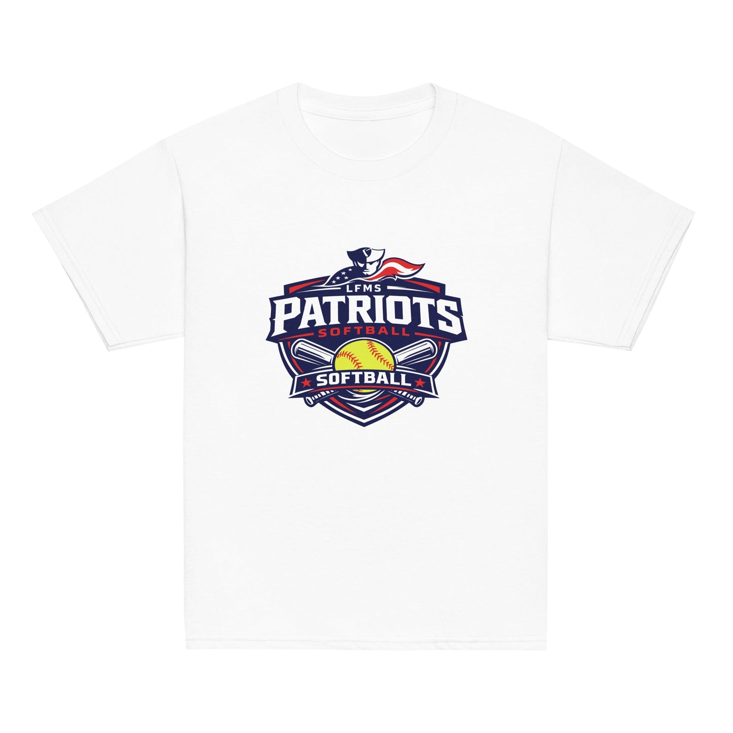 Classic | Youth T Shirt | LFMS Athletics | Patriots Softball Logo