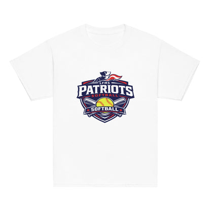 Classic | Youth T Shirt | LFMS Athletics | Patriots Softball Logo