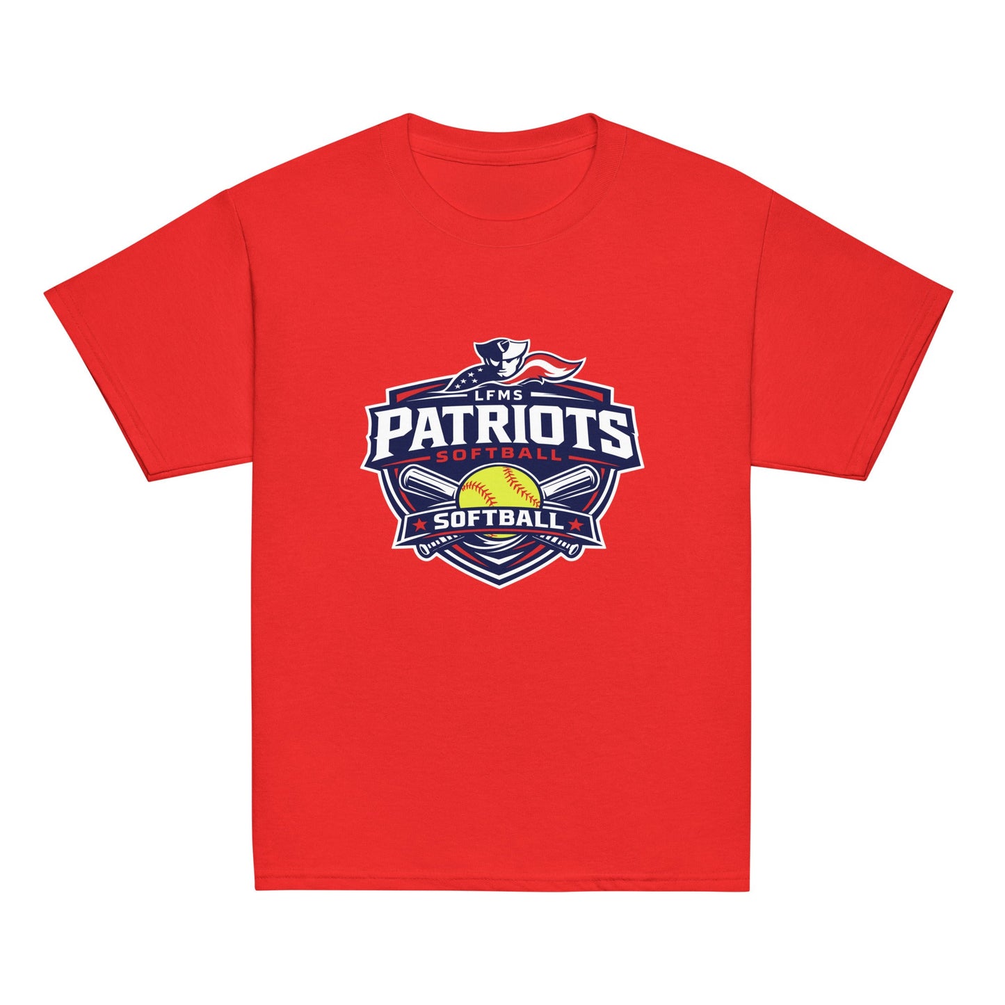 Classic | Youth T Shirt | LFMS Athletics | Patriots Softball Logo