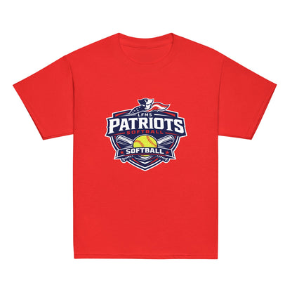 Classic | Youth T Shirt | LFMS Athletics | Patriots Softball Logo