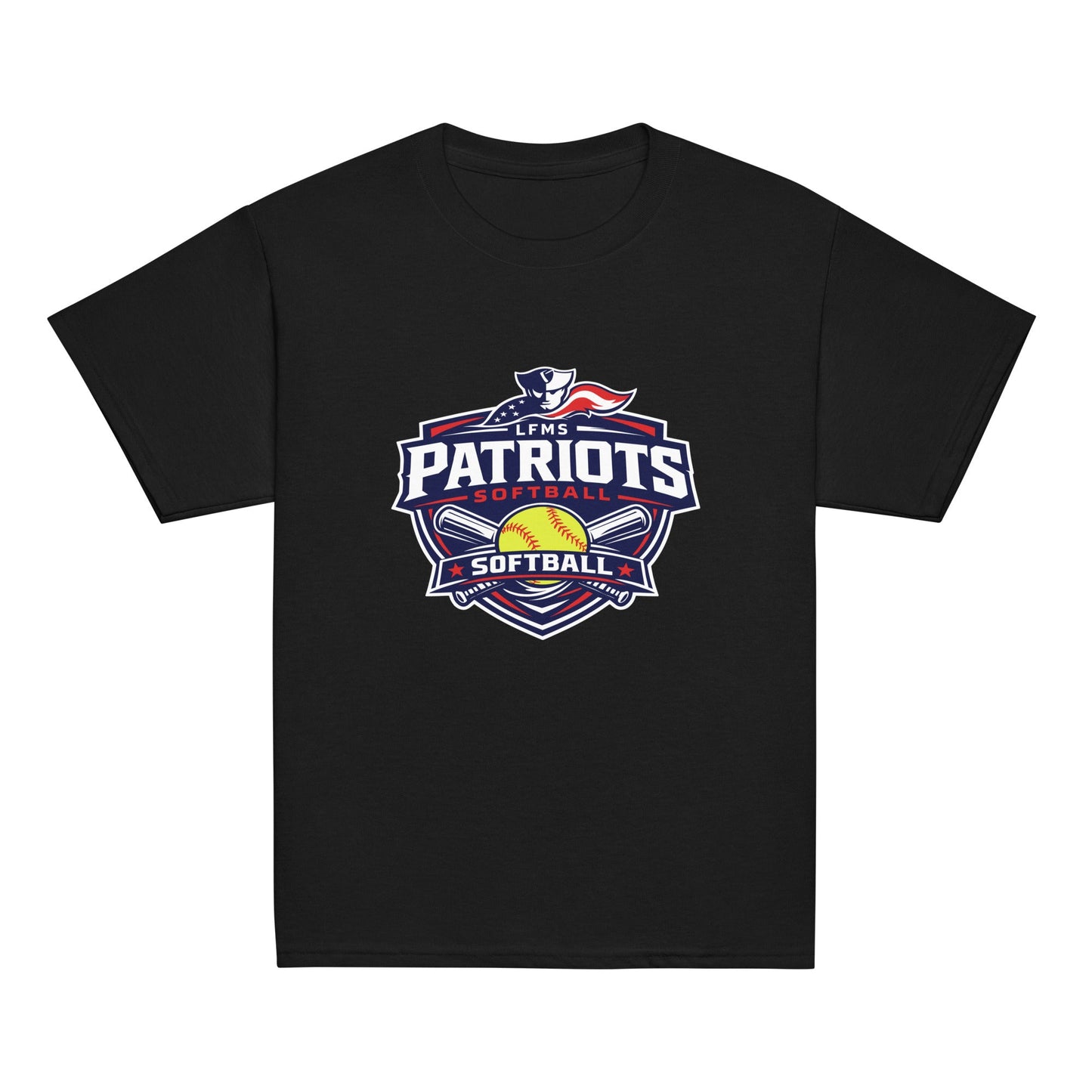 Classic | Youth T Shirt | LFMS Athletics | Patriots Softball Logo