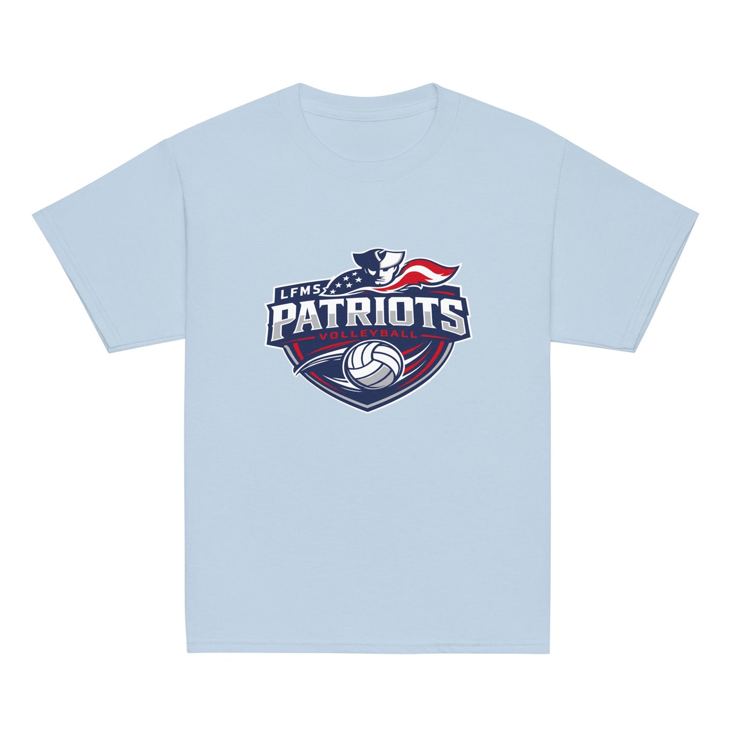 Classic | Youth T Shirt | LFMS Athletics | Patriots Volleyball Logo