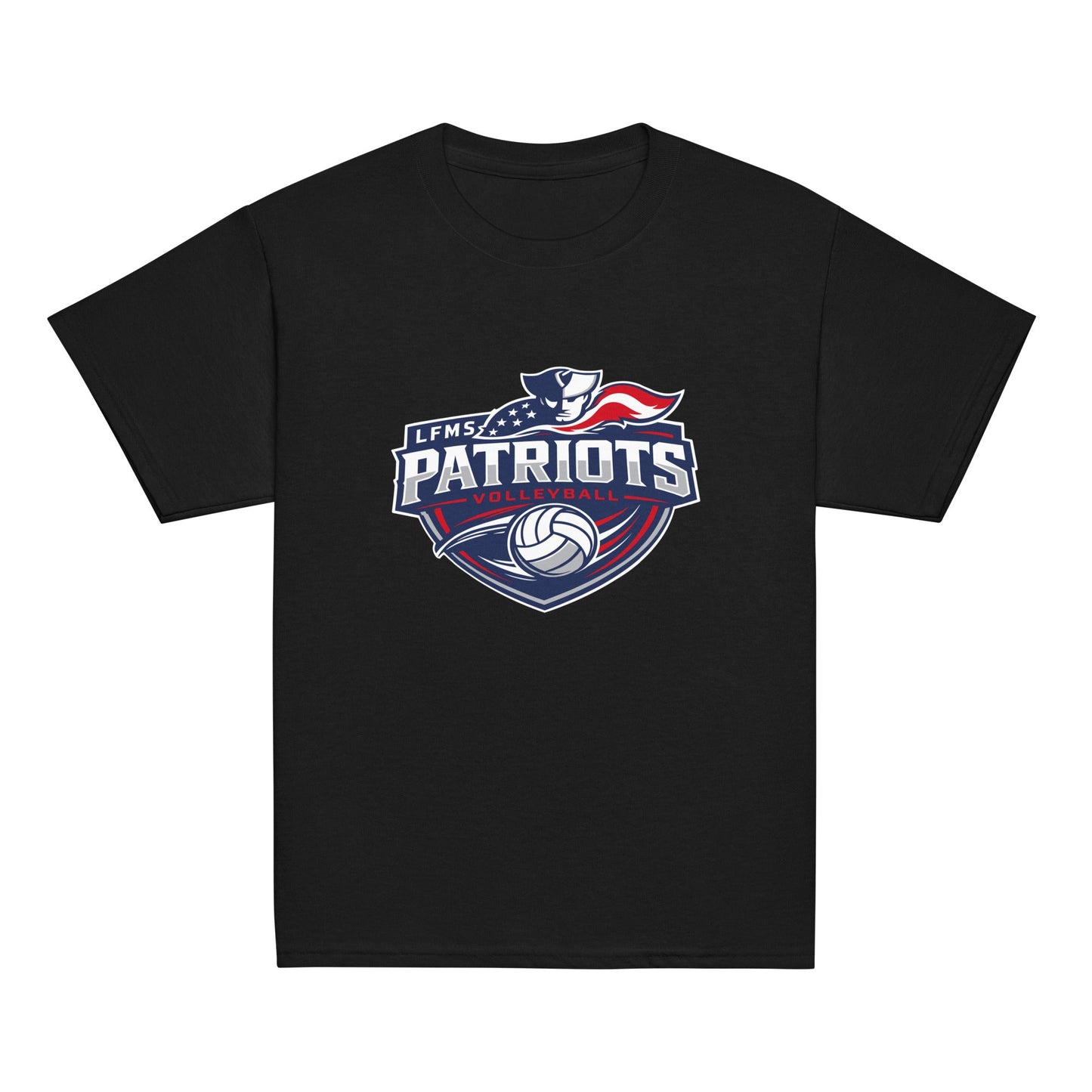 Classic | Youth T Shirt | LFMS Athletics | Patriots Volleyball Logo