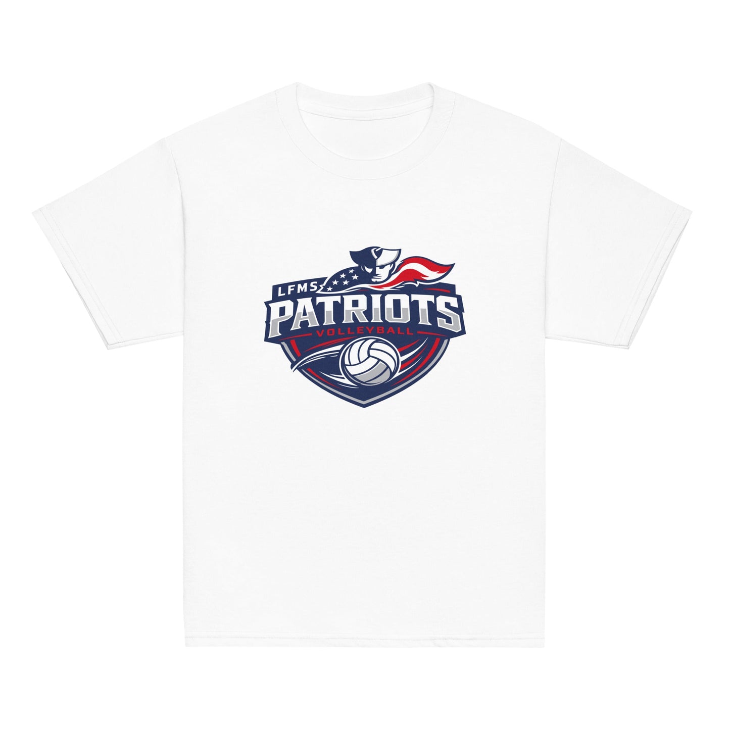 Classic | Youth T Shirt | LFMS Athletics | Patriots Volleyball Logo