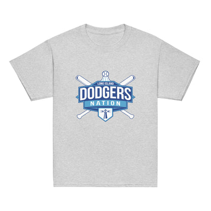 Classic | Youth T Shirt | LI Dodgers Nation | Varsity Crest Logo