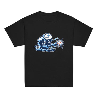 Classic | Youth T Shirt | Long Island Tides Baseball | Mascot Logo