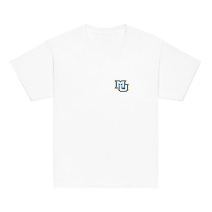 Classic | Youth T Shirt | Marquette University Women's Hockey | MU Mark Backprint Logo