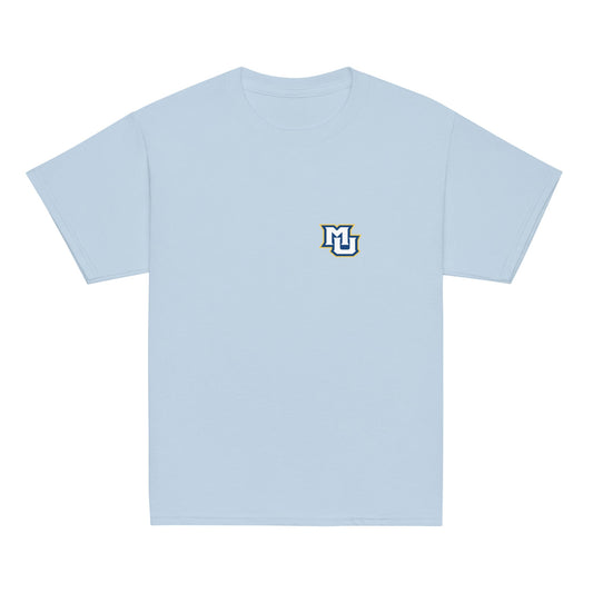 Classic | Youth T Shirt | Marquette University Women's Hockey | MU Mark Backprint Logo
