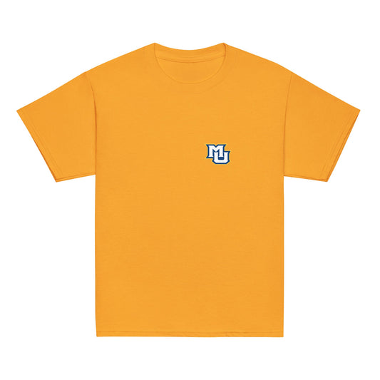 Classic | Youth T Shirt | Marquette University Women's Hockey | MU Mark Backprint Logo