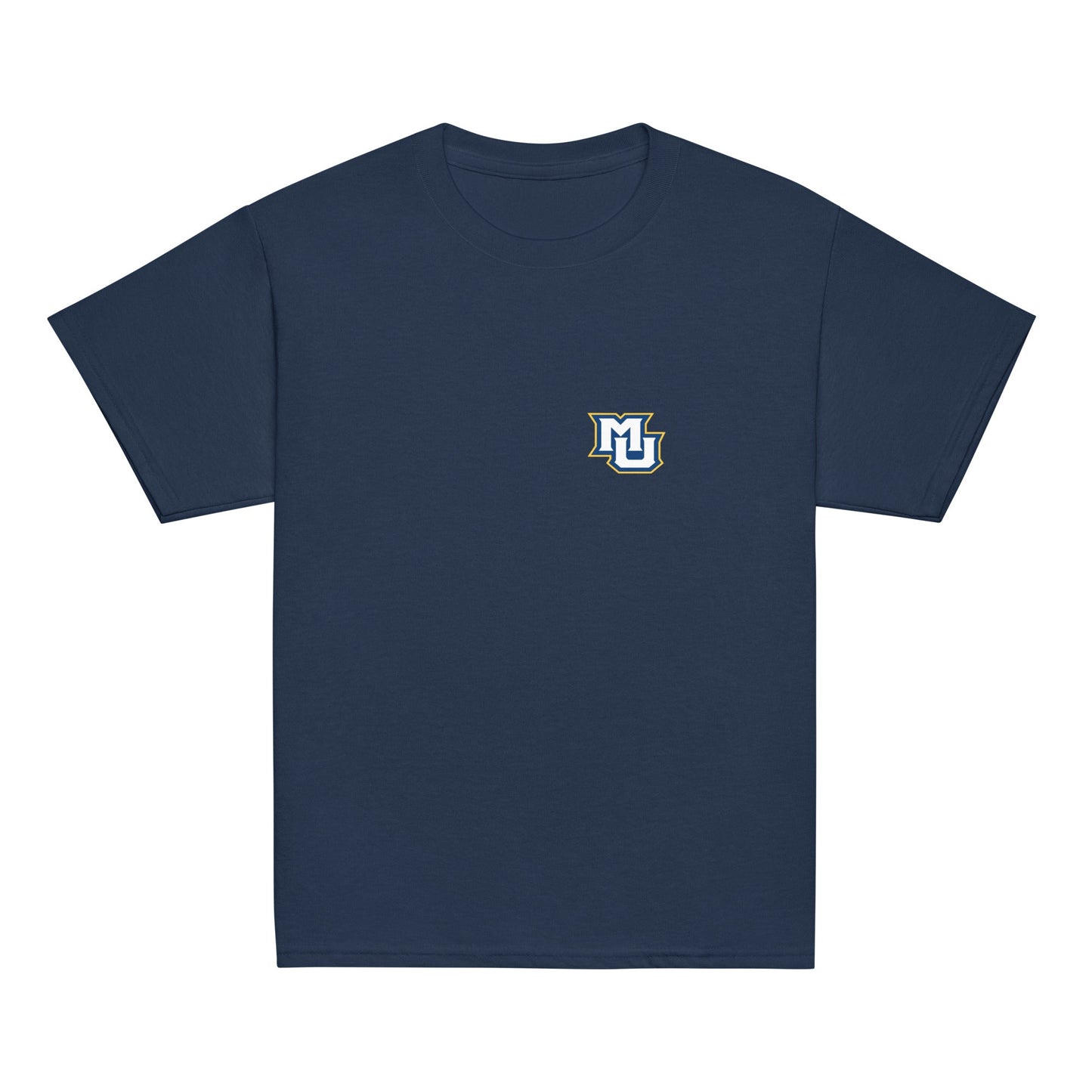 Classic | Youth T Shirt | Marquette University Women's Hockey | MU Mark Backprint Logo