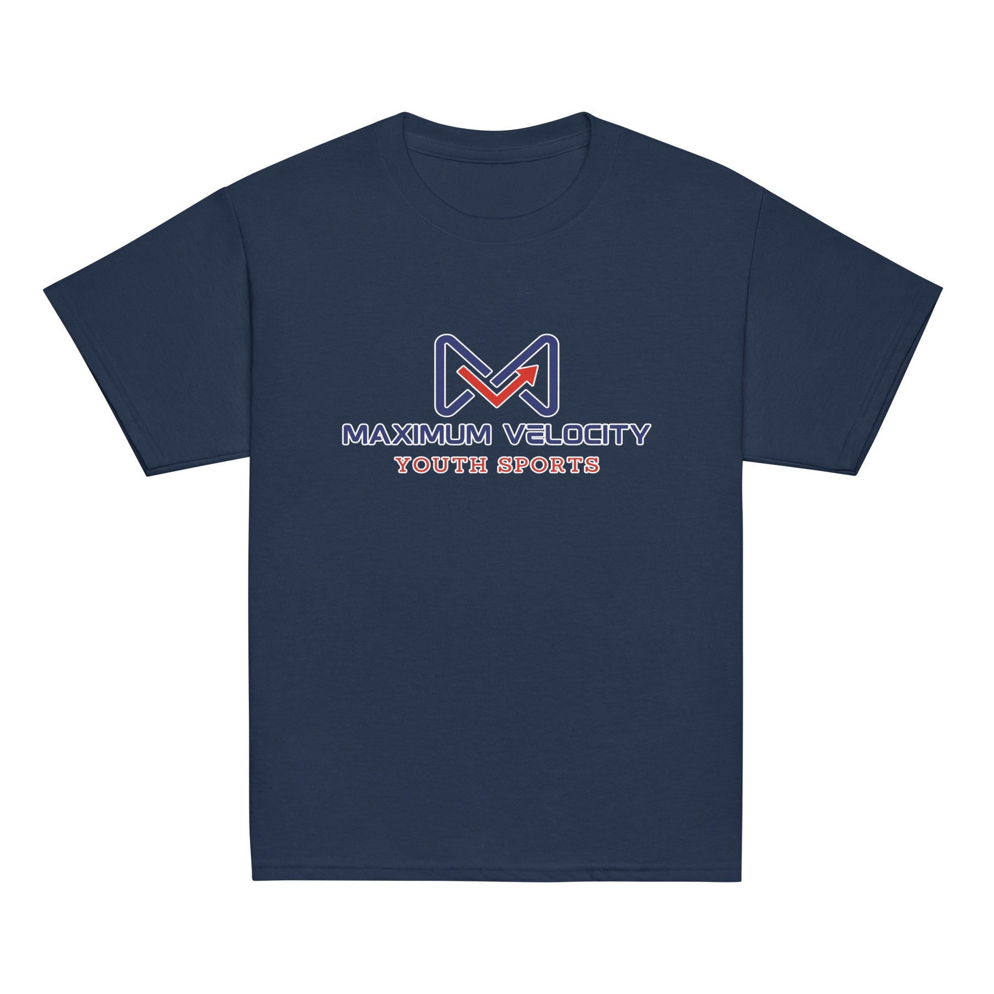 Classic | Youth T Shirt | Maximum Velocity Youth Sports | Emblem Logo