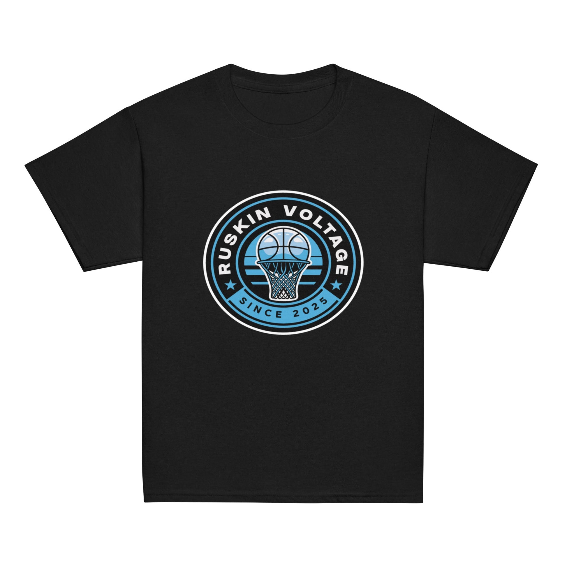 Classic | Youth T Shirt | Maximum Voltage Athletics District | Hoop Crest Logo