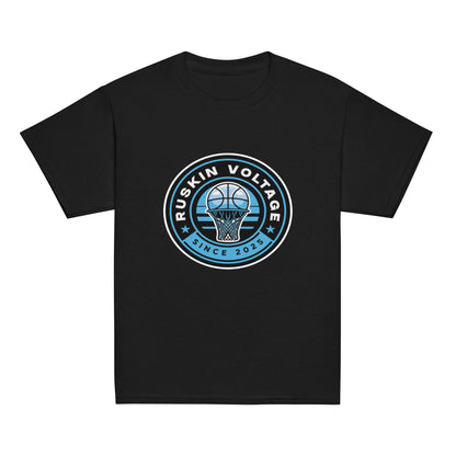 Classic | Youth T Shirt | Maximum Voltage Athletics District | Hoop Crest Logo
