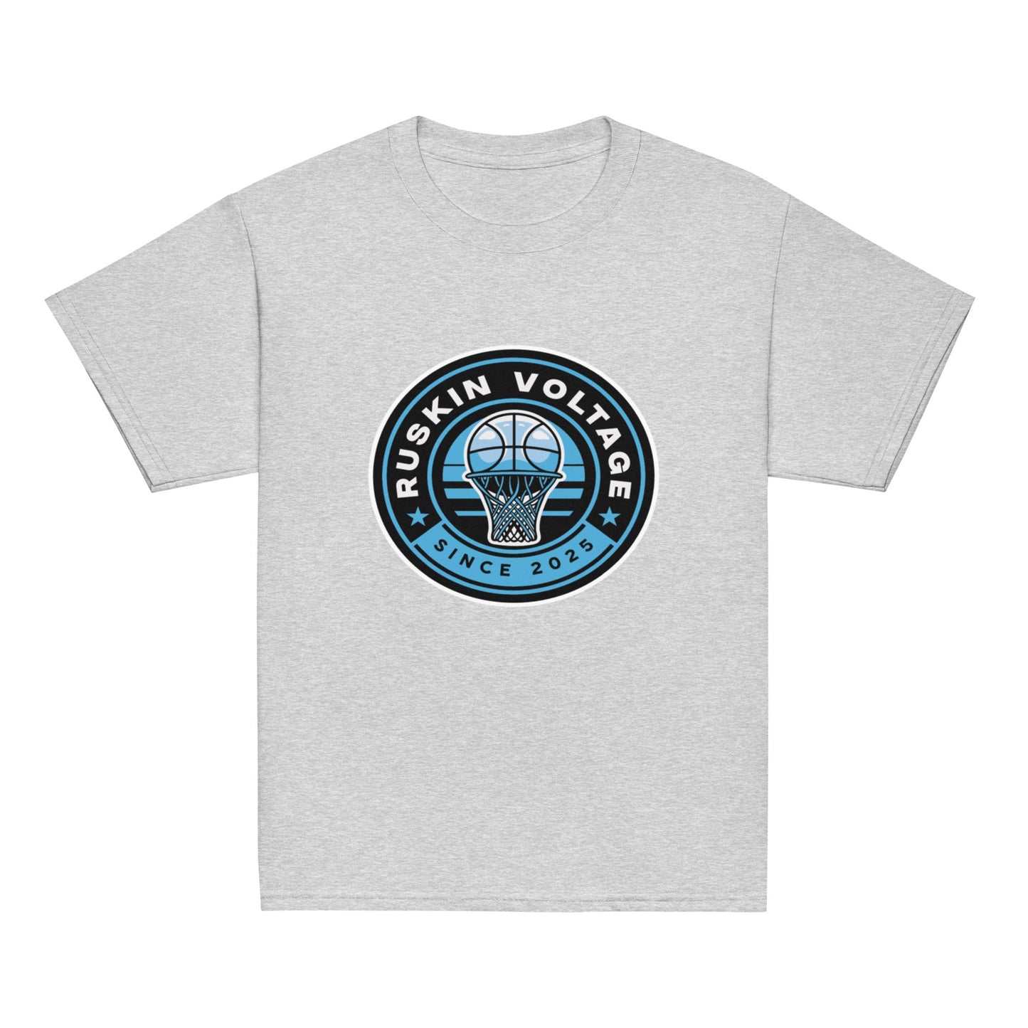 Classic | Youth T Shirt | Maximum Voltage Athletics District | Hoop Crest Logo