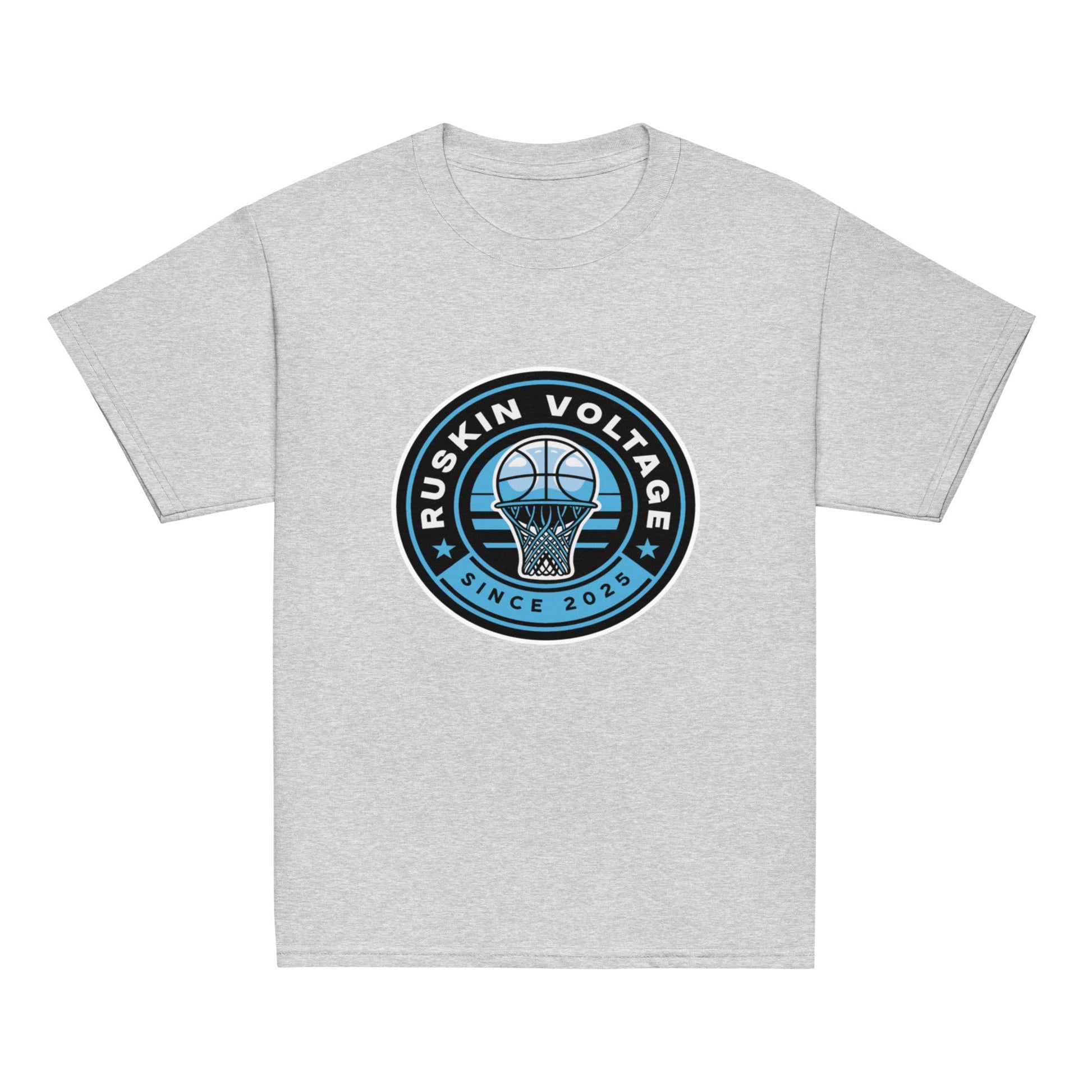 Classic | Youth T Shirt | Maximum Voltage Athletics District | Hoop Crest Logo