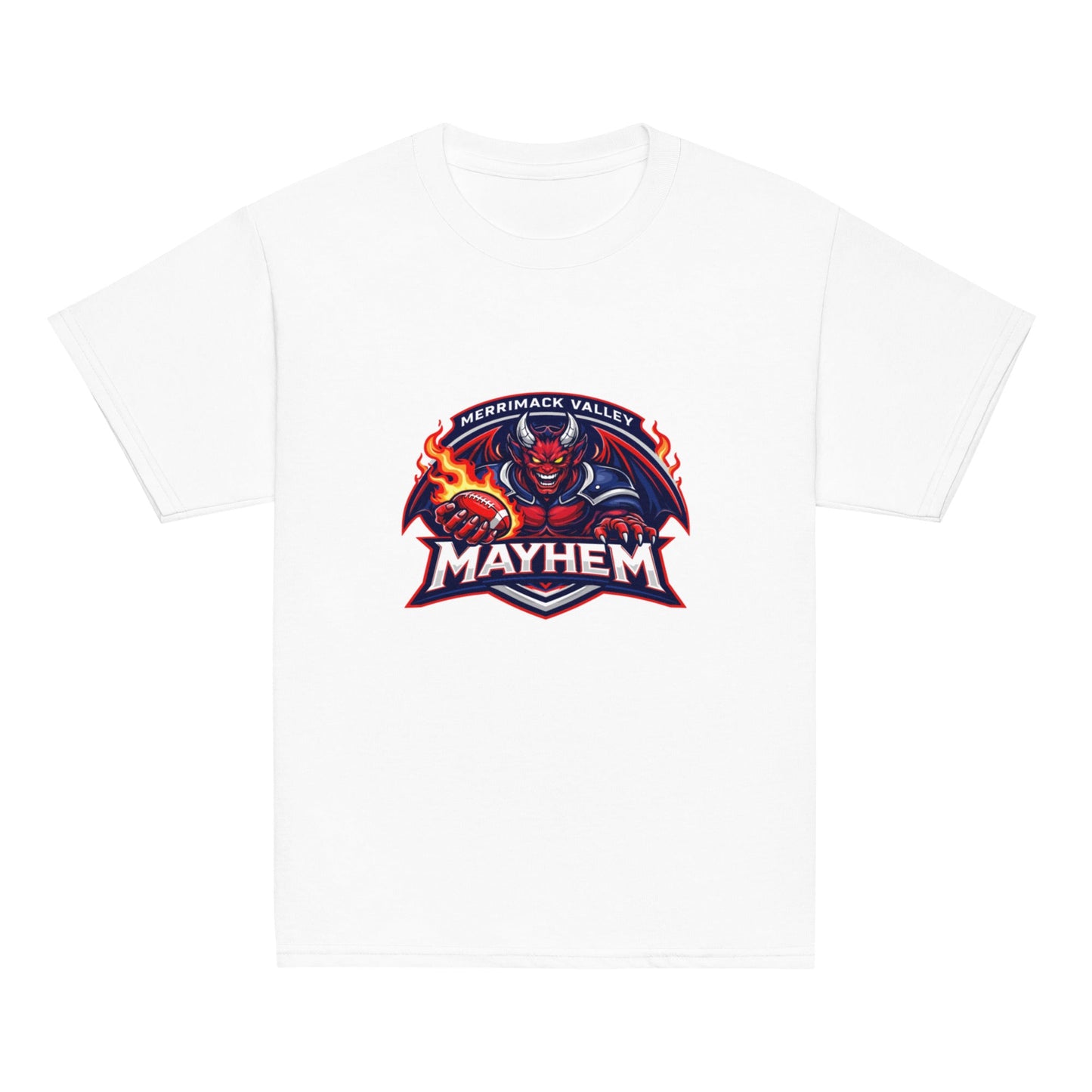 Classic | Youth T Shirt | Merrimack Valley Mayhem | Overlord Crest Logo