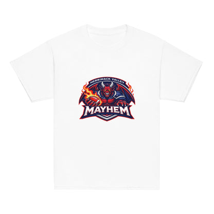 Classic | Youth T Shirt | Merrimack Valley Mayhem | Overlord Crest Logo