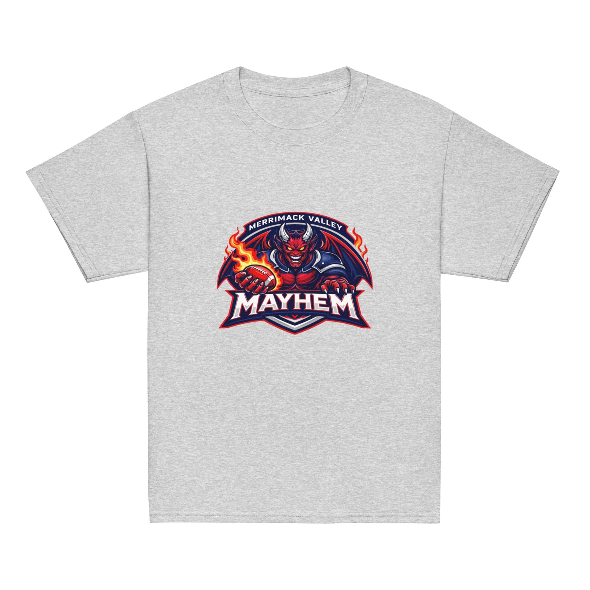 Classic | Youth T Shirt | Merrimack Valley Mayhem | Overlord Crest Logo