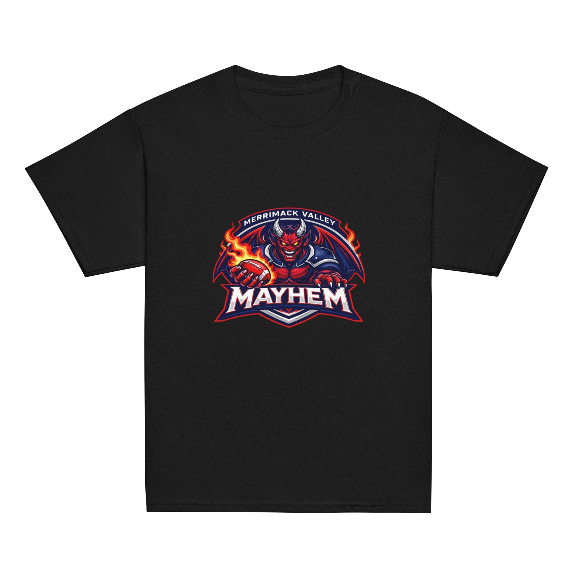 Classic | Youth T Shirt | Merrimack Valley Mayhem | Overlord Crest Logo