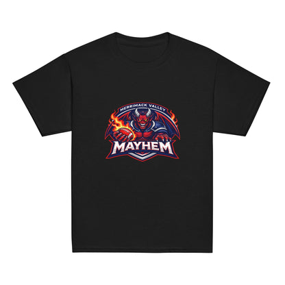 Classic | Youth T Shirt | Merrimack Valley Mayhem | Overlord Crest Logo
