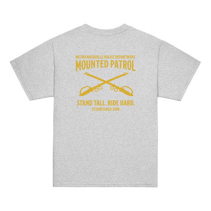 Classic | Youth T Shirt | Metro Nashville Police Department Horse Mounted Patrol | Stand Tall Logo