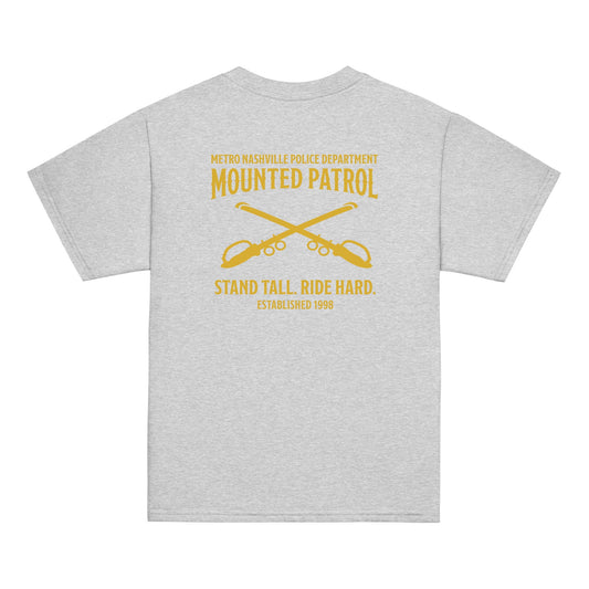 Classic | Youth T Shirt | Metro Nashville Police Department Horse Mounted Patrol | Stand Tall Logo