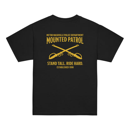 Classic | Youth T Shirt | Metro Nashville Police Department Horse Mounted Patrol | Stand Tall Logo