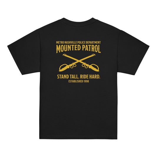 Classic | Youth T Shirt | Metro Nashville Police Department Horse Mounted Patrol | Stand Tall Logo
