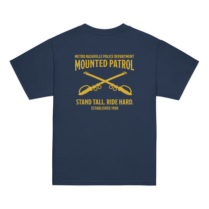 Classic | Youth T Shirt | Metro Nashville Police Department Horse Mounted Patrol | Stand Tall Logo