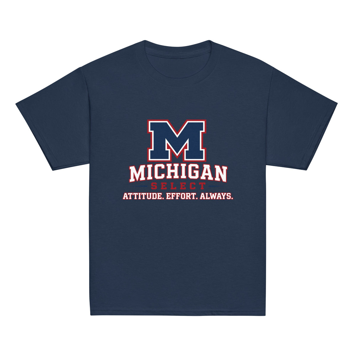 Classic | Youth T Shirt | Michigan Select Baseball | Crest Logo