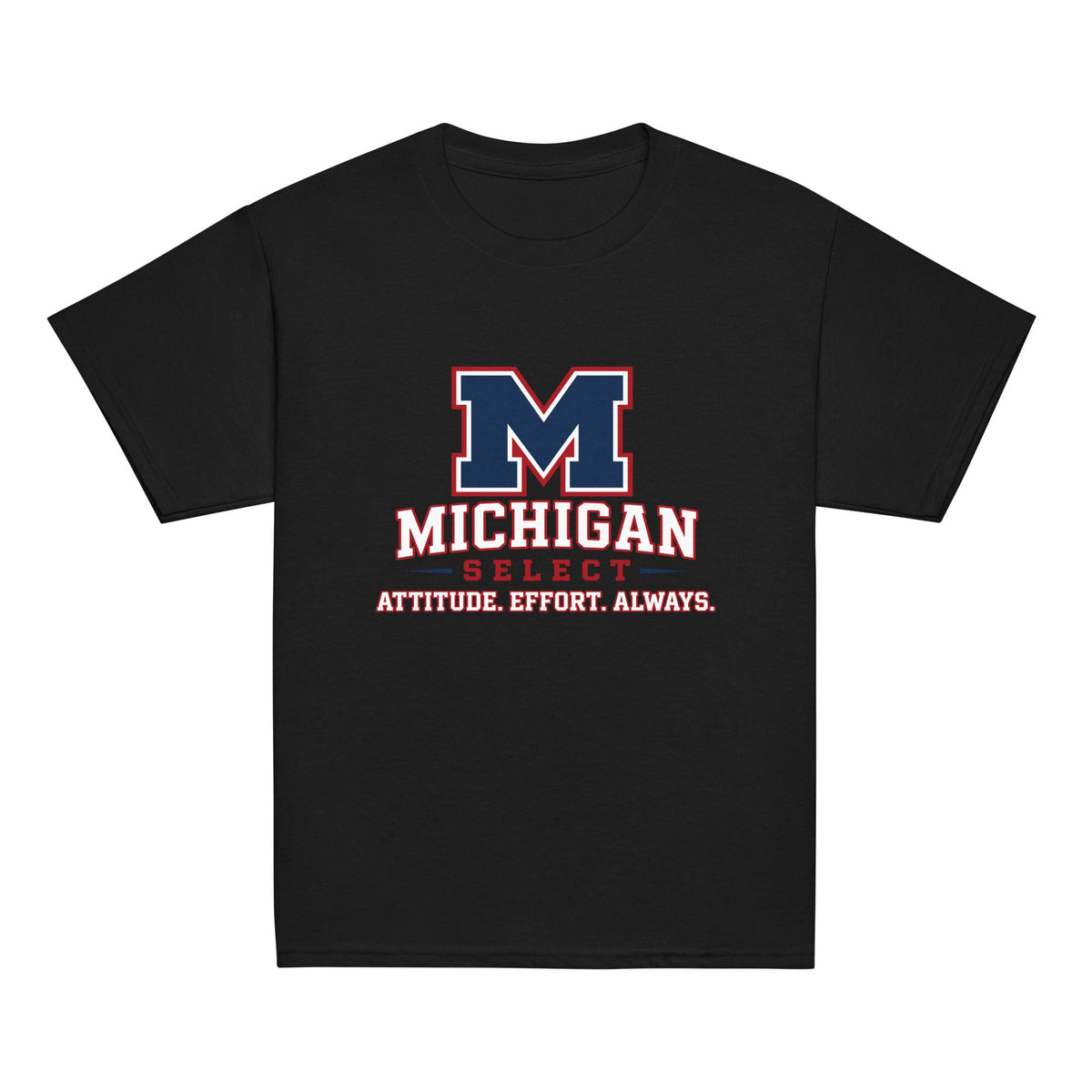 Classic | Youth T Shirt | Michigan Select Baseball | Crest Logo