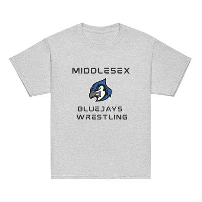 Classic | Youth T Shirt | Middlesex Bluejays Wrestling | Bluejays Logo