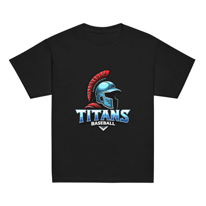 Classic | Youth T Shirt | Mighty Titans Baseball | Crest Logo