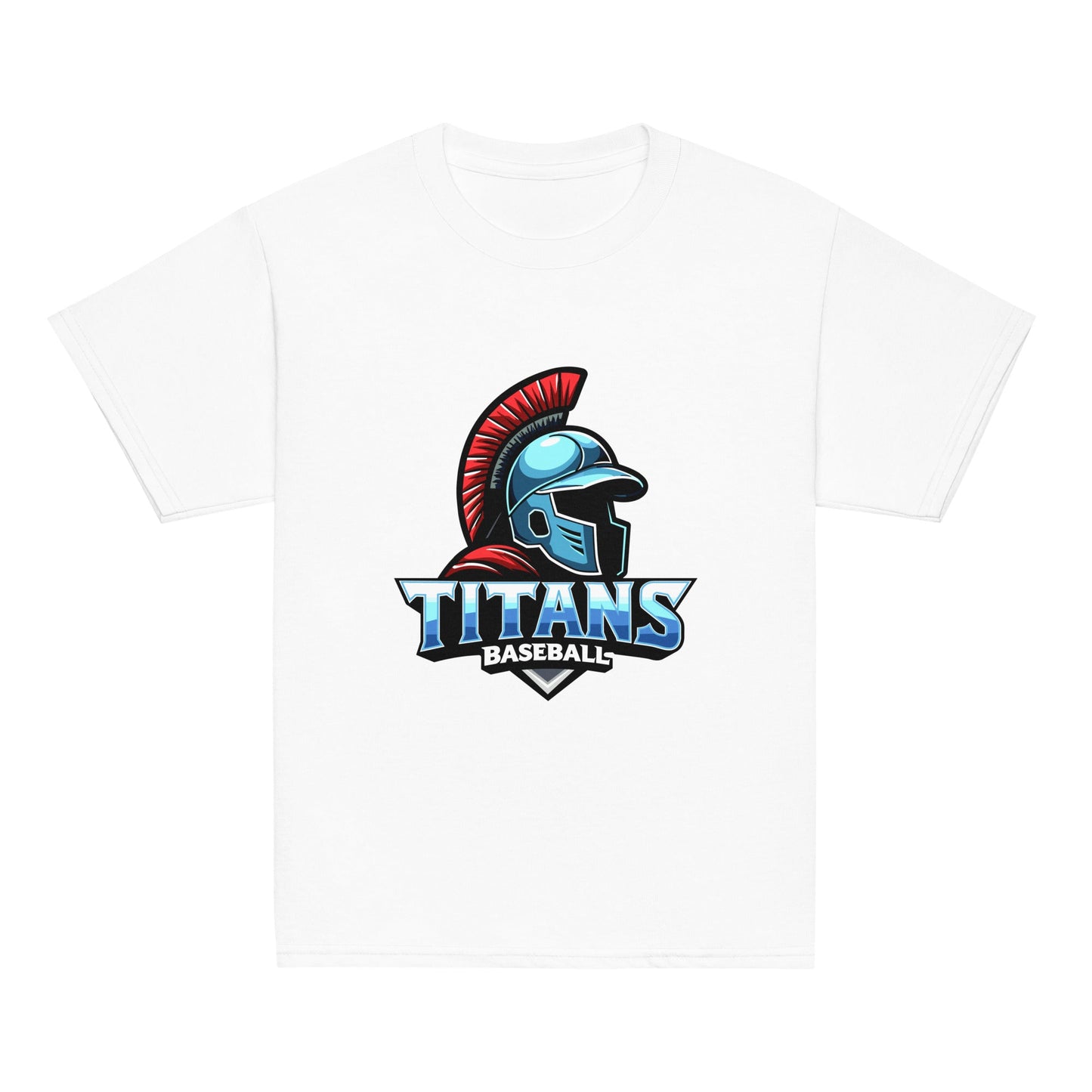 Classic | Youth T Shirt | Mighty Titans Baseball | Crest Logo